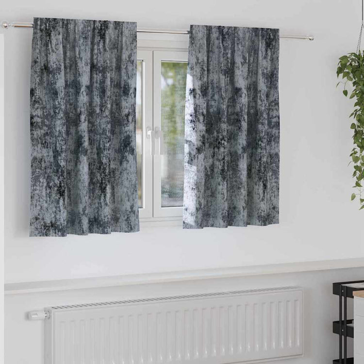 VidaXL rideaux de velours 2 pcs gris argenté 140 x 140 cm velours