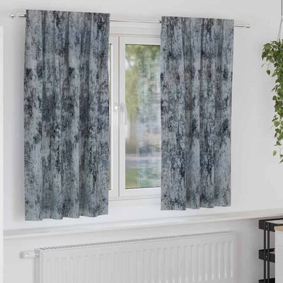 VidaXL rideaux de velours 2 pcs gris argenté 175 x 140 cm velours