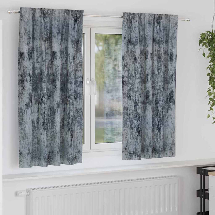 VidaXL rideaux de velours 2 pcs gris argenté 175 x 140 cm velours