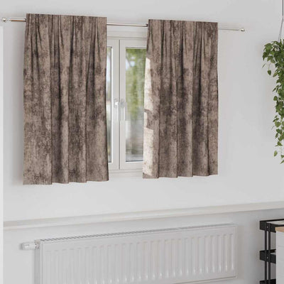 VidaXL rideaux de velours 2 pcs cappuccino 140 x 140 cm velours