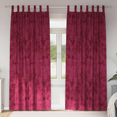 VidaXL rideaux de velours 2 pcs rouge vin 225 x 140 cm velours