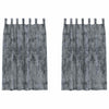VidaXL rideaux de velours 2 pcs gris argenté 175 x 140 cm velours
