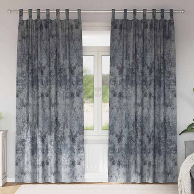 VidaXL rideaux de velours 2 pcs gris argenté 225 x 140 cm velours