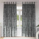 VidaXL rideaux en velours avec rideaux 2 pièces gris 225 x 140 cm velours