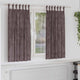 VidaXL rideaux en velours avec rideaux 2 pcs marron 175 x 140 cm velours