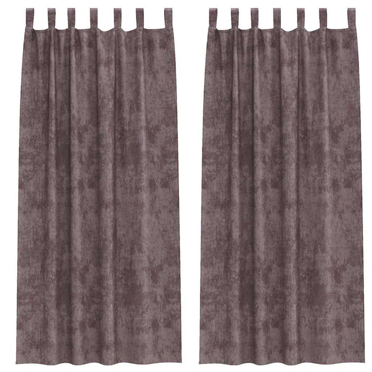 VidaXL rideaux en velours avec rideaux 2 pcs marron 245 x 140 cm velours