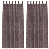 VidaXL rideaux en velours avec rideaux 2 pcs marron 260 x 140 cm velours