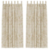 VidaXL rideaux en velours avec rideaux 2 pcs crème 225 x 140 cm velours