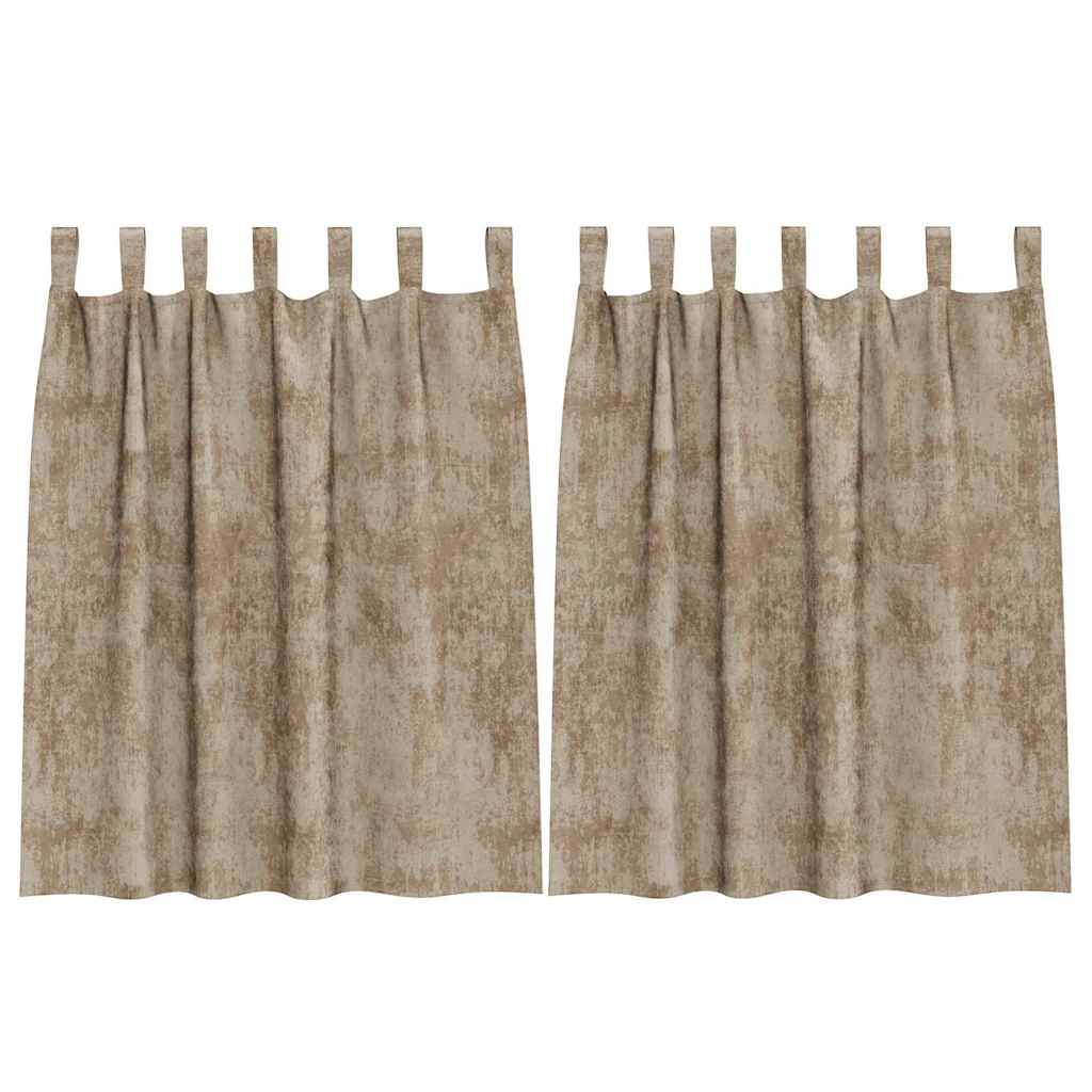 VidaXL rideaux de velours 2 pcs champagne 140 x 140 cm velours