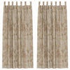 VidaXL rideaux de velours 2 pcs champagne 225 x 140 cm velours