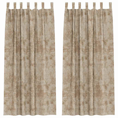 VidaXL rideaux de velours 2 pcs champagne 245 x 140 cm velours
