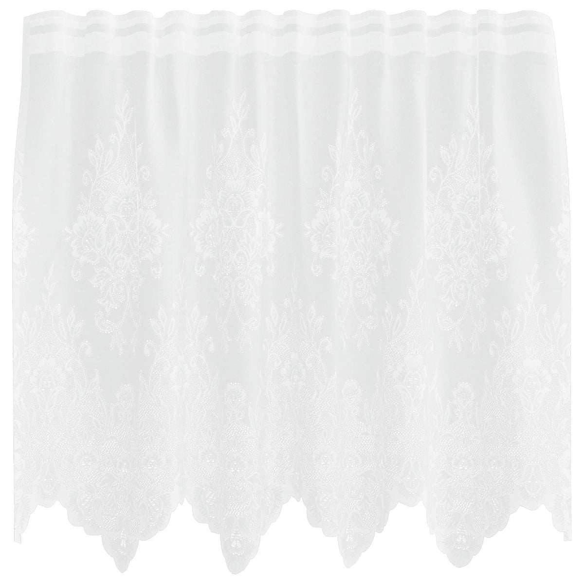 Vidaxx rideau en dentelle avec rideaux fleurs blanc 80 x 150 cm polyester