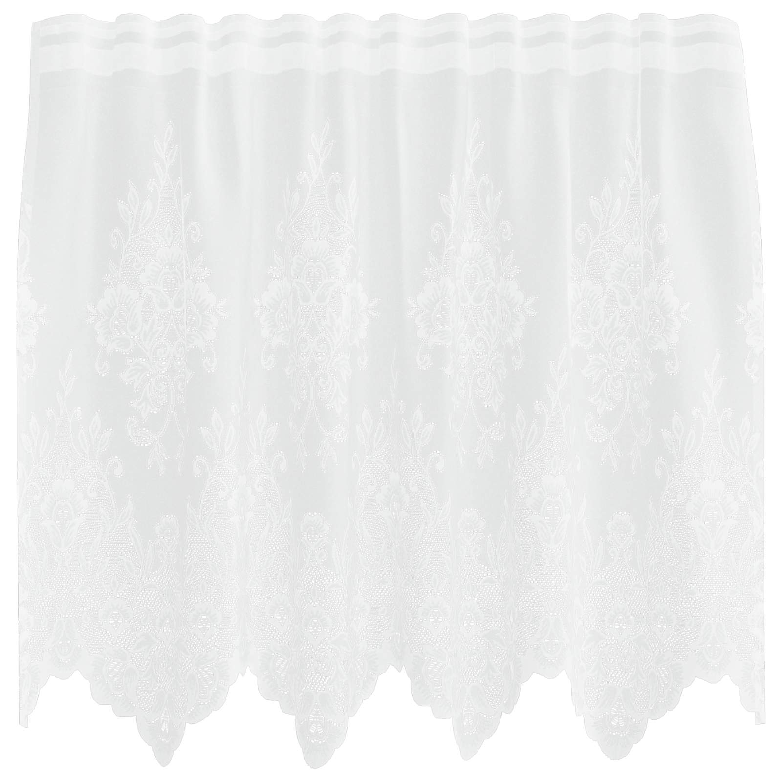 Vidaxx rideau en dentelle avec rideaux fleurs blanc 80 x 150 cm polyester