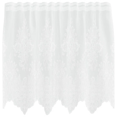 Vidaxx rideau en dentelle avec rideaux fleurs blanc 80 x 150 cm polyester