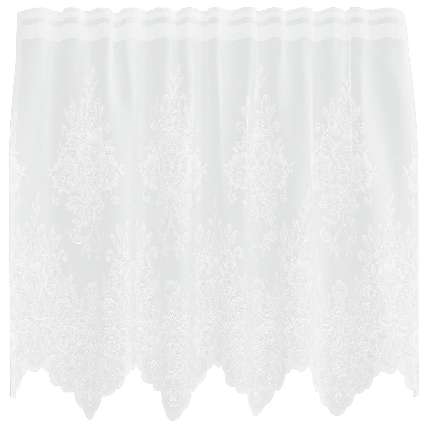 Vidaxx rideau en dentelle avec rideaux fleurs blanc 120 x 150 cm polyester