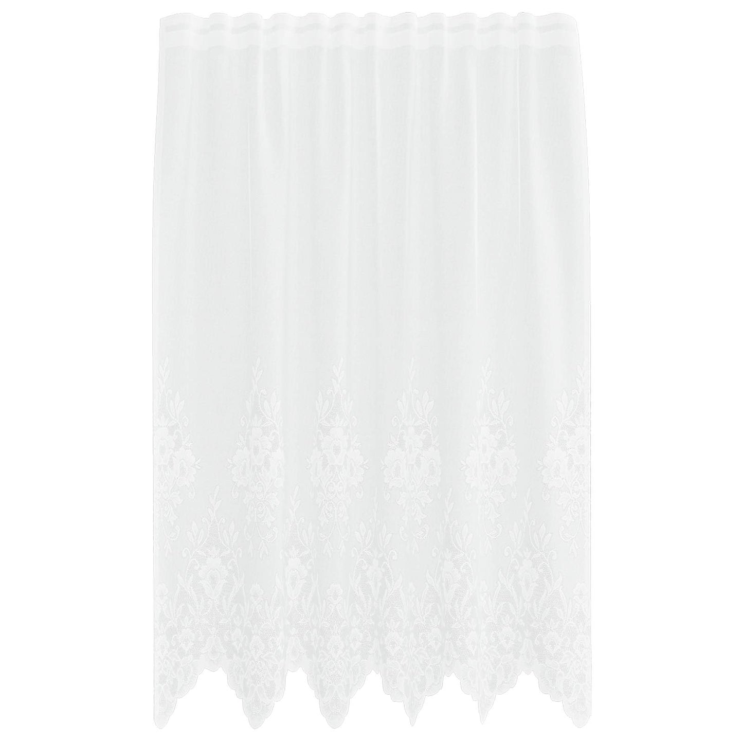 Vidaxx rideau en dentelle avec rideaux fleurs blanc 180 x 150 cm polyester