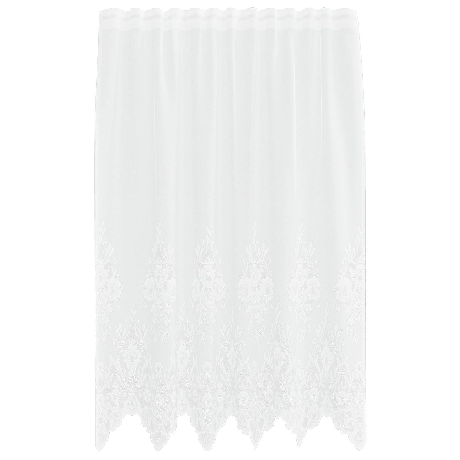 Vidaxx rideau en dentelle avec rideaux fleurs blanc 180 x 150 cm polyester