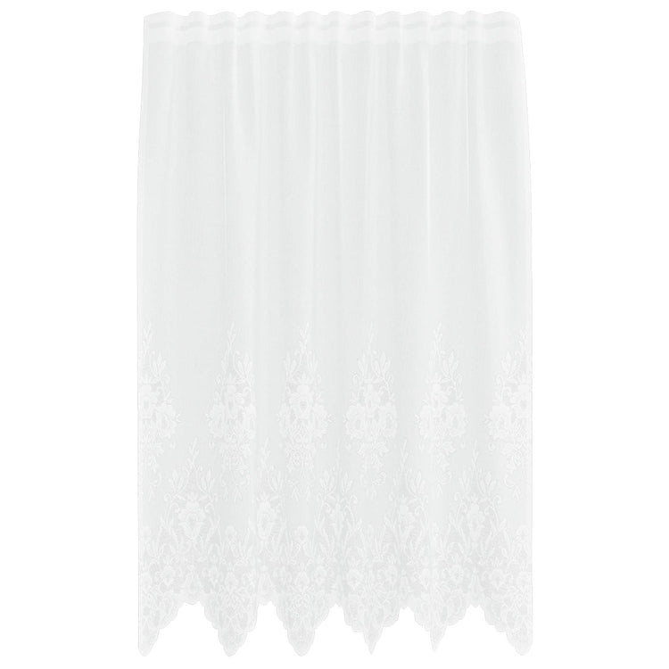 Vidaxx rideau en dentelle avec rideaux fleurs blanc 180 x 150 cm polyester