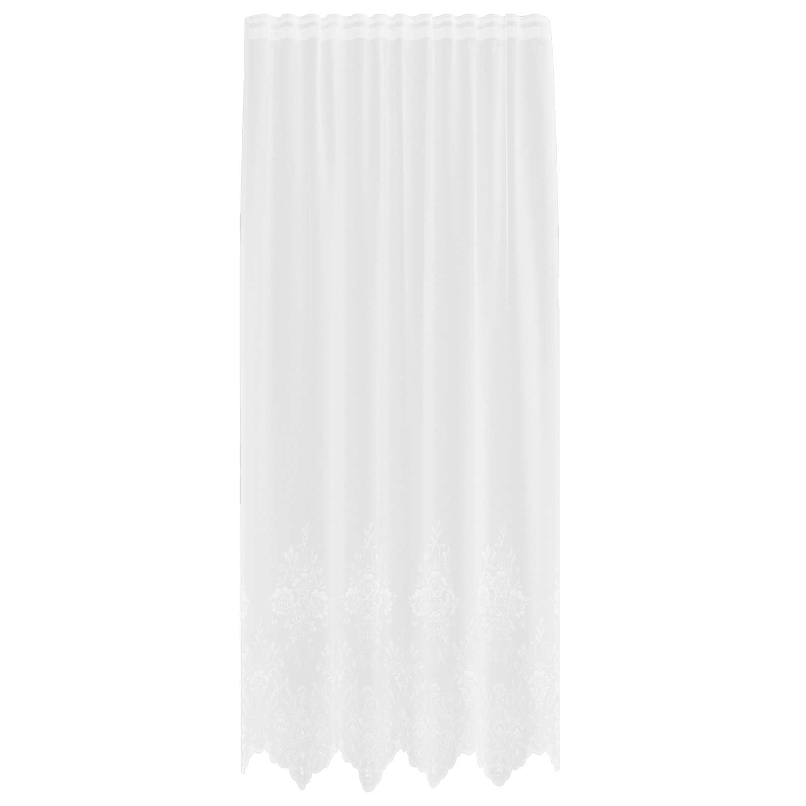 Vidaxx rideau en dentelle avec rideaux fleurs blanc 200 x 150 cm polyester