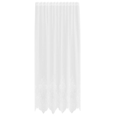 VidaXL rideau en dentelle avec rideaux fleurs blanc 245x150cm polyester