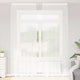 Vidaxx rideau en dentelle avec rideaux fleurs blanc 260 x 150 cm polyester