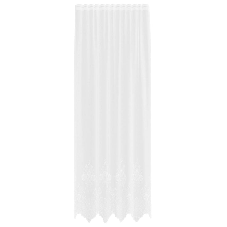 Vidaxx rideau en dentelle avec rideaux fleurs blanc 280 x 150 cm polyester