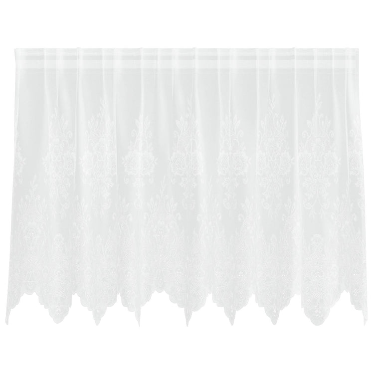 Vidaxx rideau en dentelle avec rideaux fleurs blanc 100 x 200 cm polyester