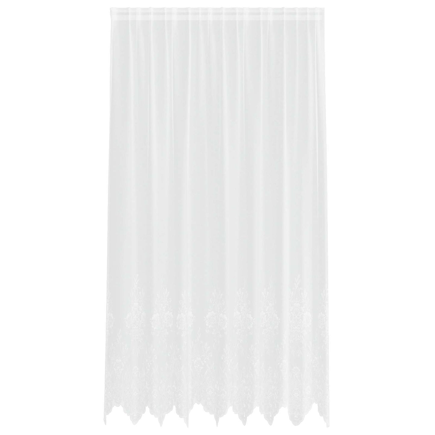 Vidaxx rideau en dentelle avec rideaux blanc 200 x 200 cm polyester