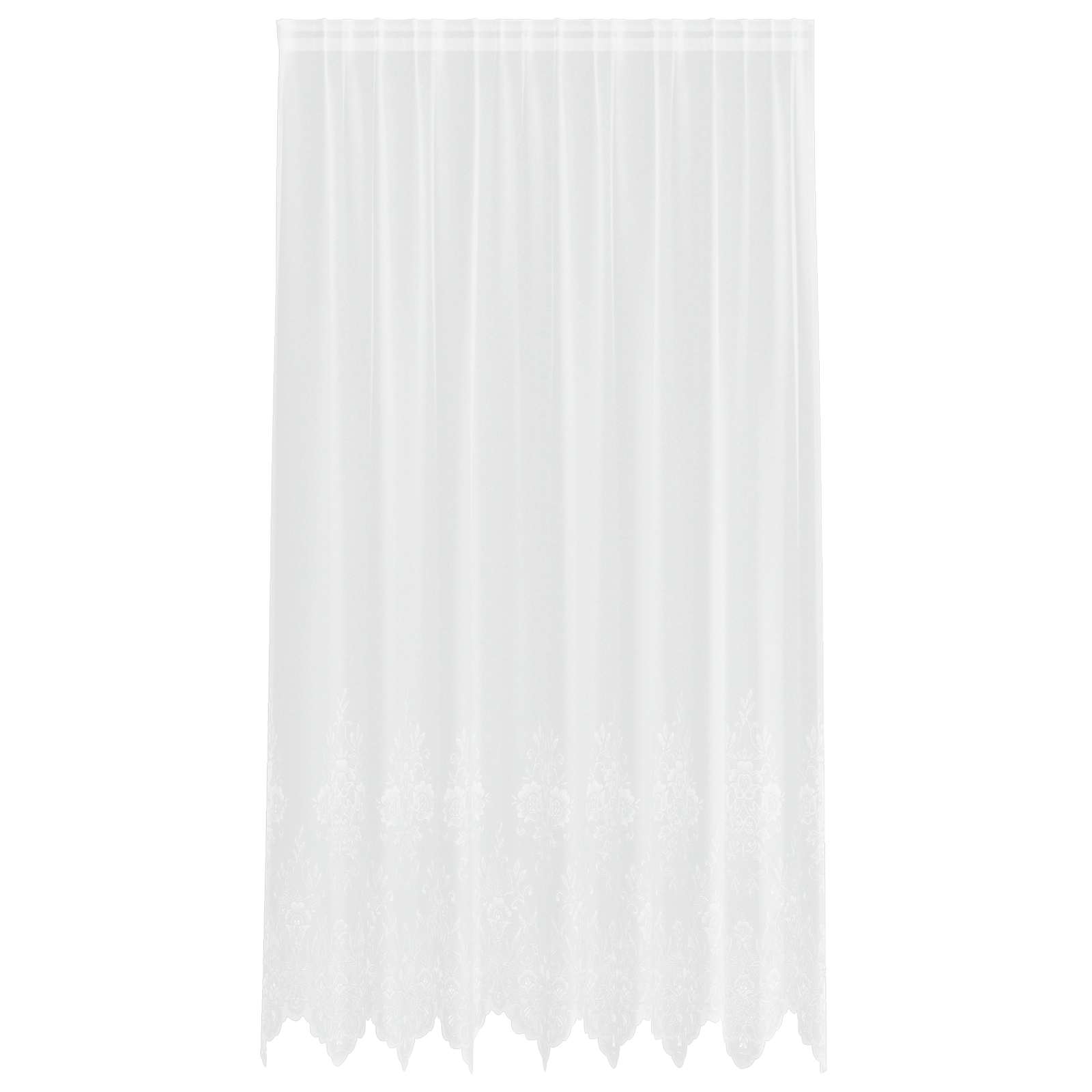 Vidaxx rideau en dentelle avec rideaux blanc 200 x 200 cm polyester