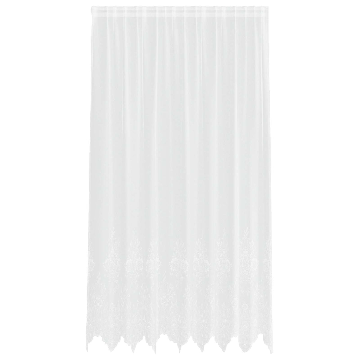 Vidaxx rideau en dentelle avec rideaux fleurs blanc 220 x 200 cm polyester