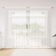 Vidaxx rideau en dentelle avec rideaux fleurs blanc 245 x 200 cm polyester
