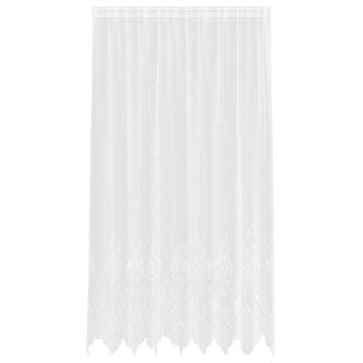 Vidaxx rideau en dentelle avec rideaux fleurs blanc 245 x 200 cm polyester