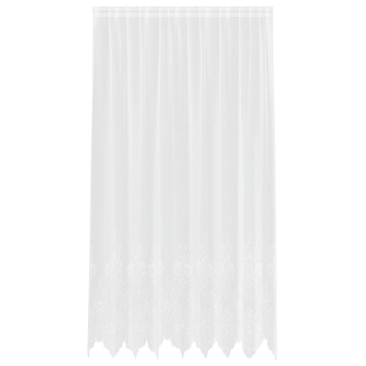 Vidaxx rideau en dentelle avec rideaux fleurs blanc 245 x 200 cm polyester