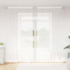 Vidaxx rideau en dentelle avec rideaux fleurs blanc 260x200cm polyester
