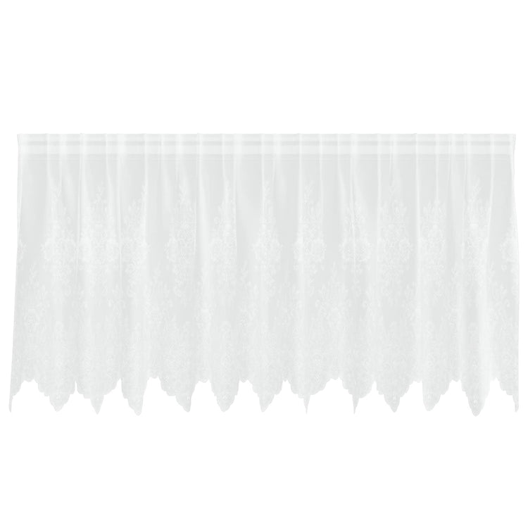 Vidaxx rideau en dentelle avec rideaux fleurs blanc 100 x 300 cm polyester