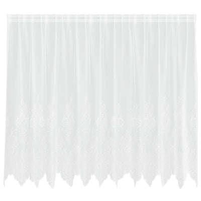 Vidaxx rideau en dentelle avec rideaux fleurs blanc 140 x 300 cm polyester