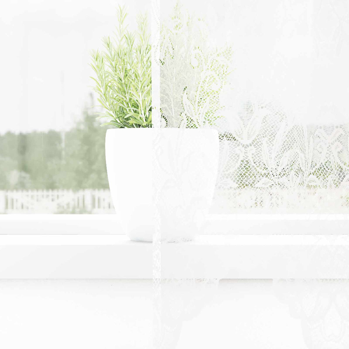 Vidaxx rideau en dentelle avec rideaux fleurs blanc 240 x 300 cm polyester