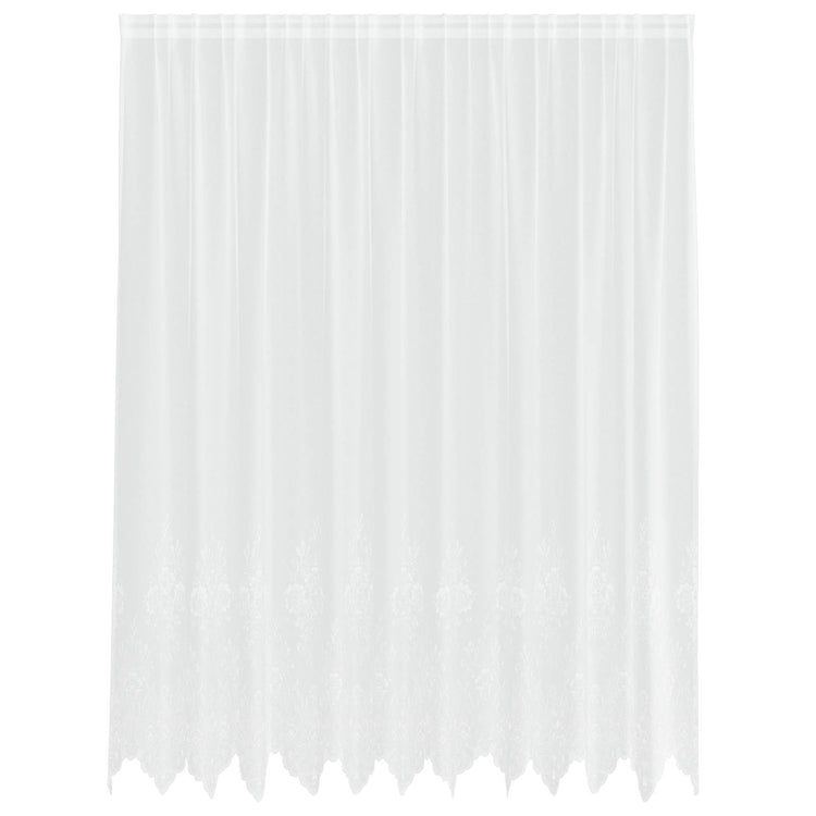 Vidaxx rideau en dentelle avec rideaux fleurs blanc 240 x 300 cm polyester