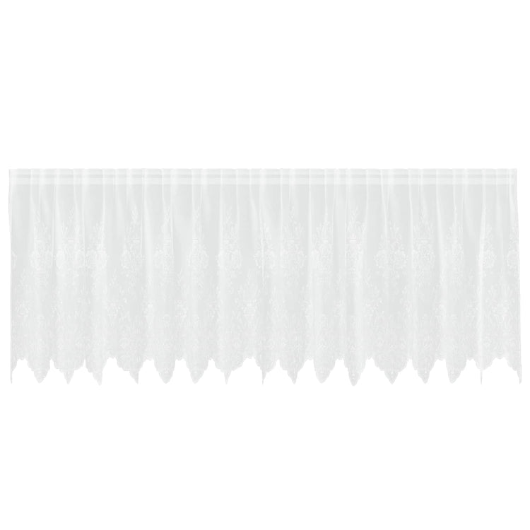 Vidaxx rideau en dentelle avec rideaux fleurs blanc 100 x 400 cm polyester