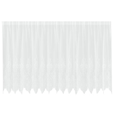 Vidaxx rideau en dentelle avec rideaux fleurs blanc 160 x 400 cm polyester