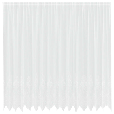 Vidaxx rideau en dentelle avec rideaux fleurs blanc 200 x 400 cm polyester