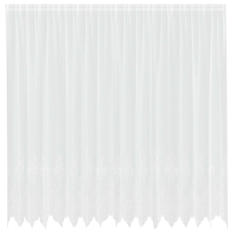 Vidaxx rideau en dentelle avec rideaux fleurs blanc 200 x 400 cm polyester