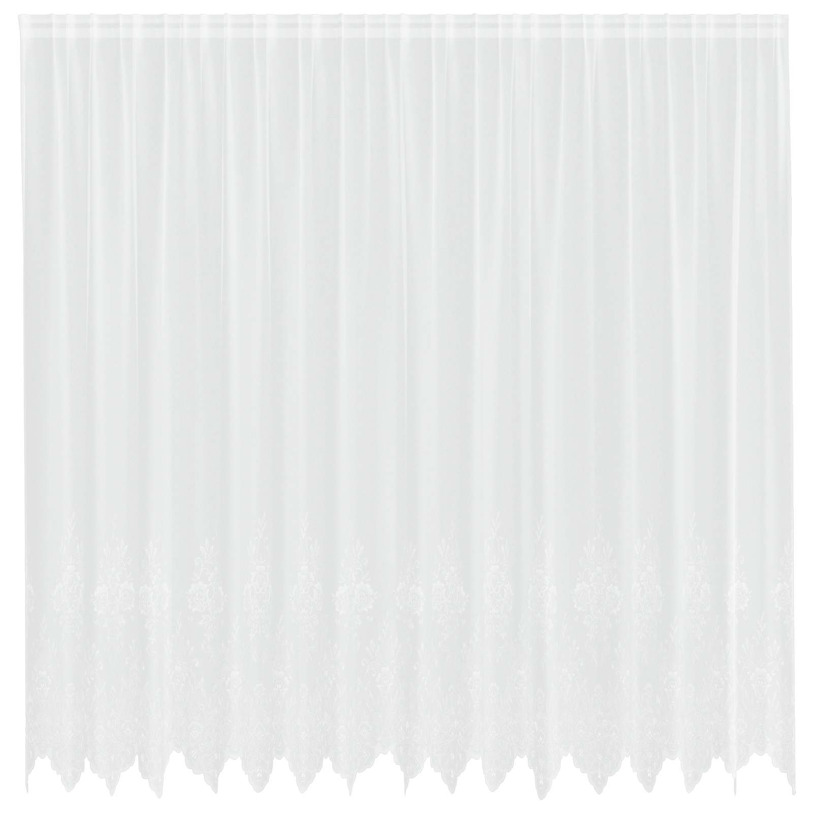 Vidaxx rideau en dentelle avec rideaux fleurs blanc 240 x 400 cm polyester