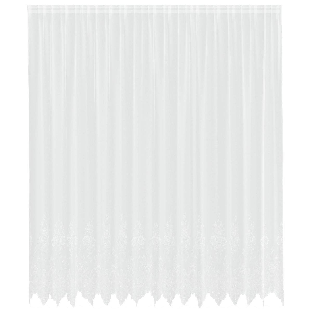 Vidaxx rideau en dentelle avec rideaux fleurs blanc 280 x 400 cm polyester