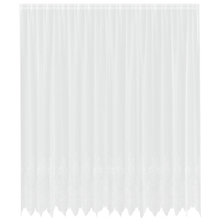 Vidaxx rideau en dentelle avec rideaux fleurs blanc 280 x 400 cm polyester