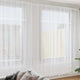 Vidaxx rideau en dentelle avec rideaux fleurs blanc 300 x 400 cm polyester