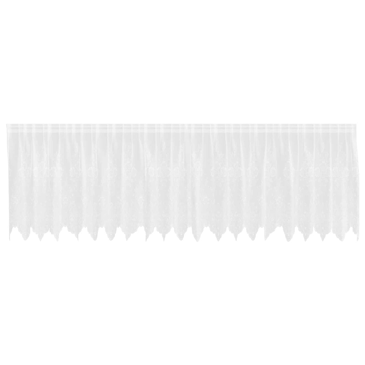 Vidaxx rideau en dentelle avec rideaux fleurs blanc 120 x 500 cm polyester