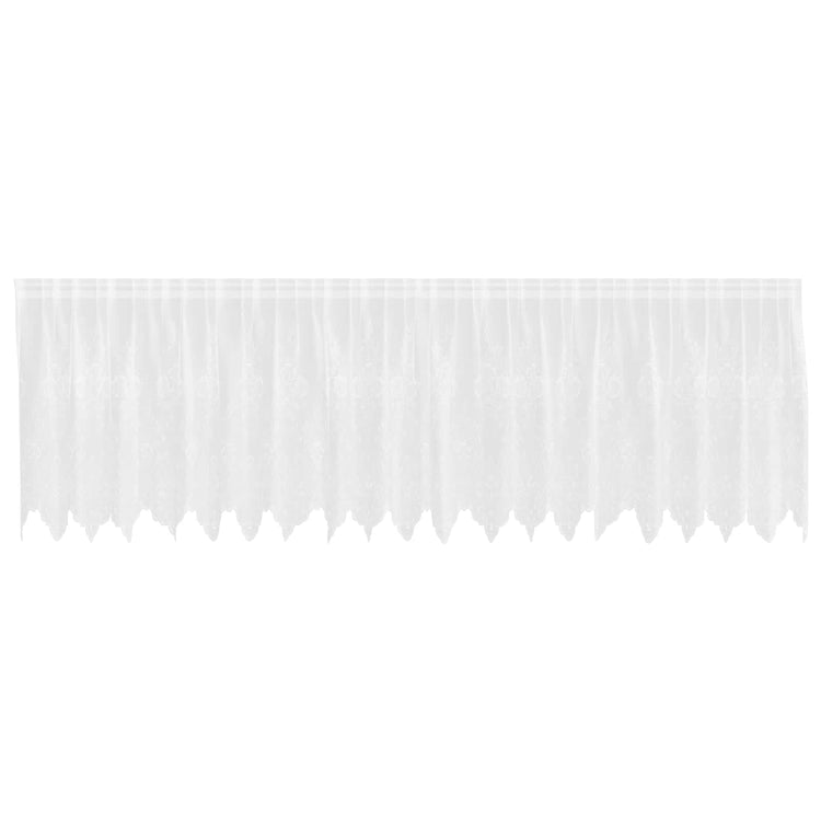 Vidaxx rideau en dentelle avec rideaux fleurs blanc 120 x 500 cm polyester