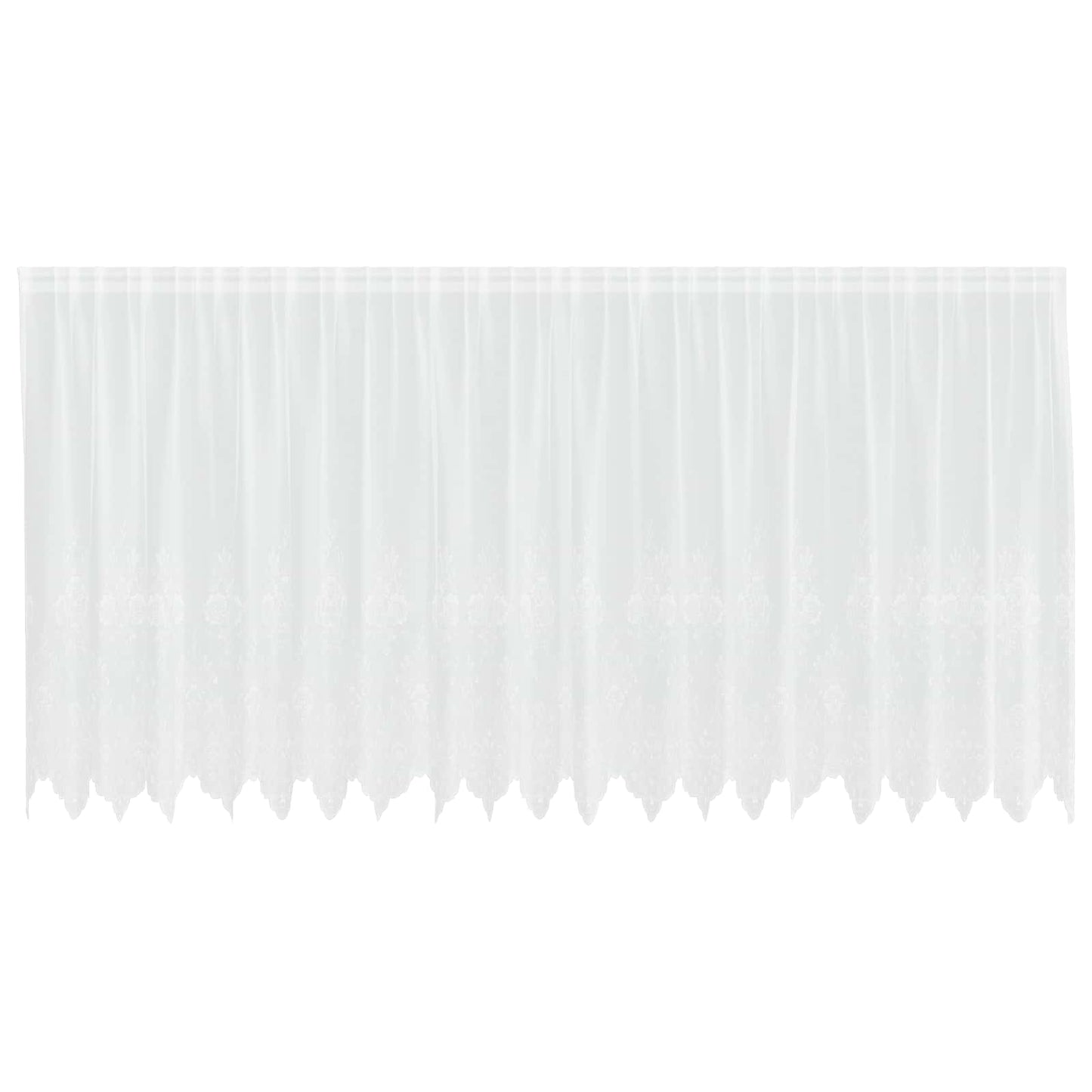 Vidaxx rideau en dentelle avec rideaux fleurs blanc 140 x 500 cm polyester