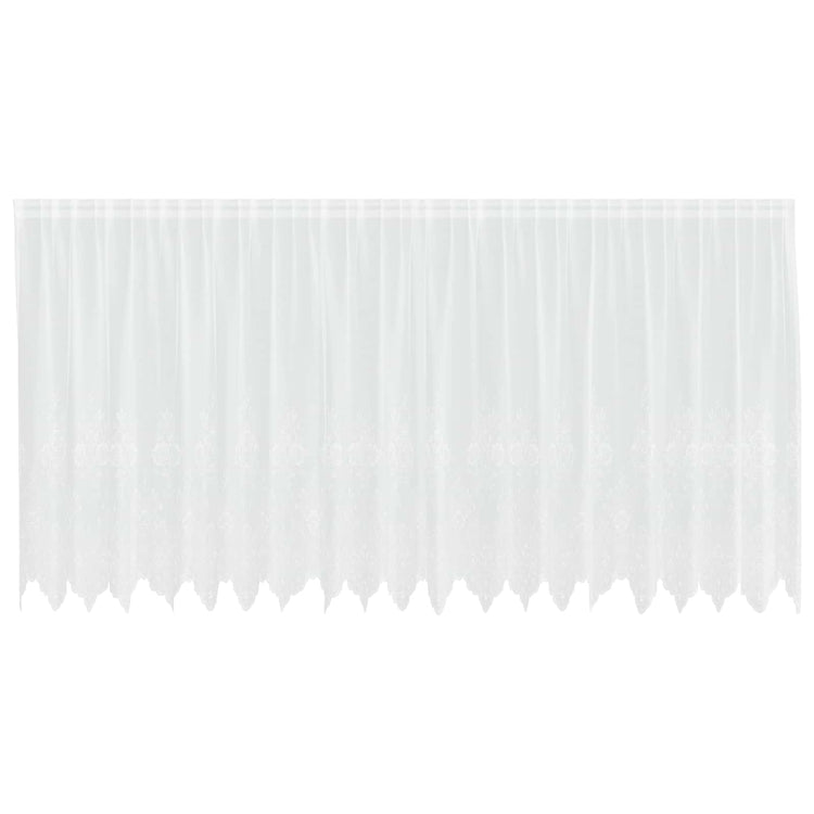Vidaxx rideau en dentelle avec rideaux fleurs blanc 140 x 500 cm polyester